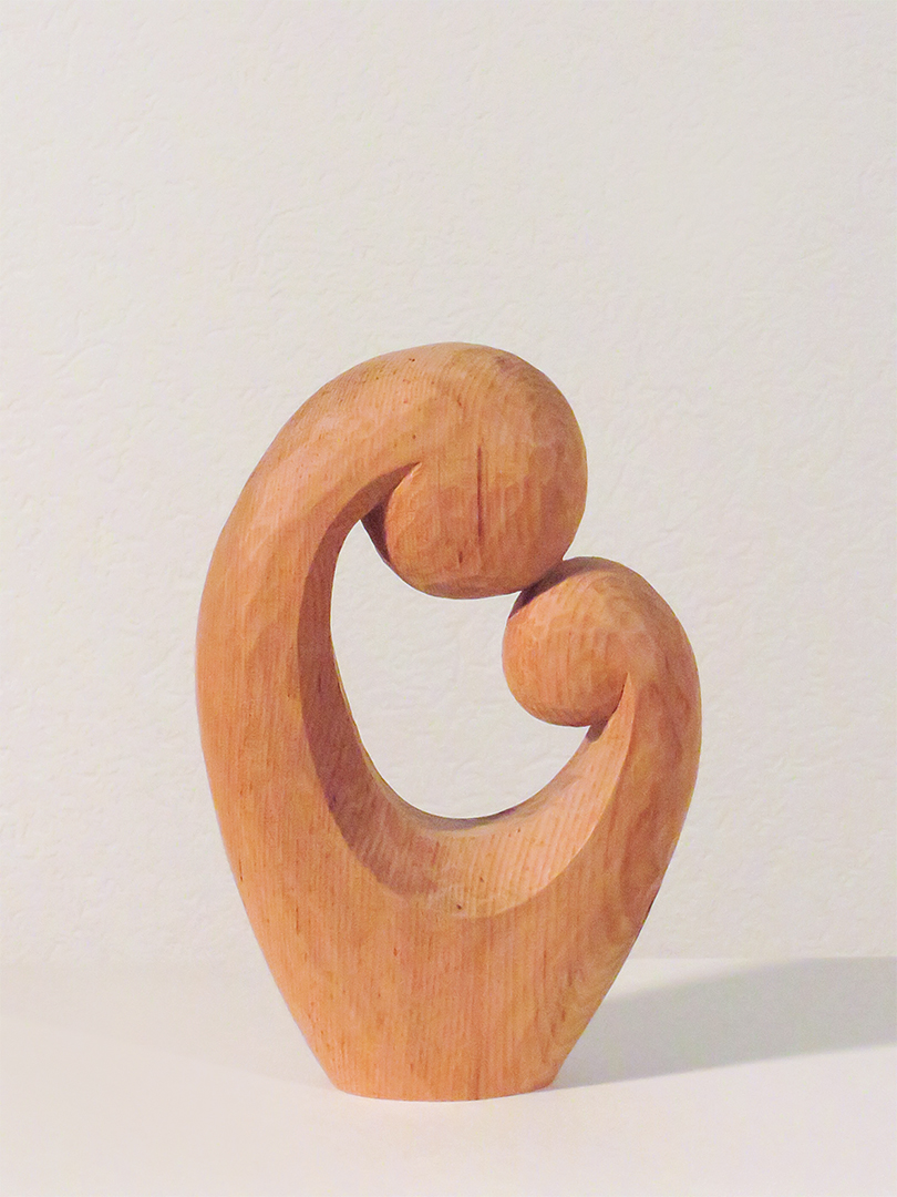 «Ohne Titel» Thomas Moser Skulptur aus Holz und Stein