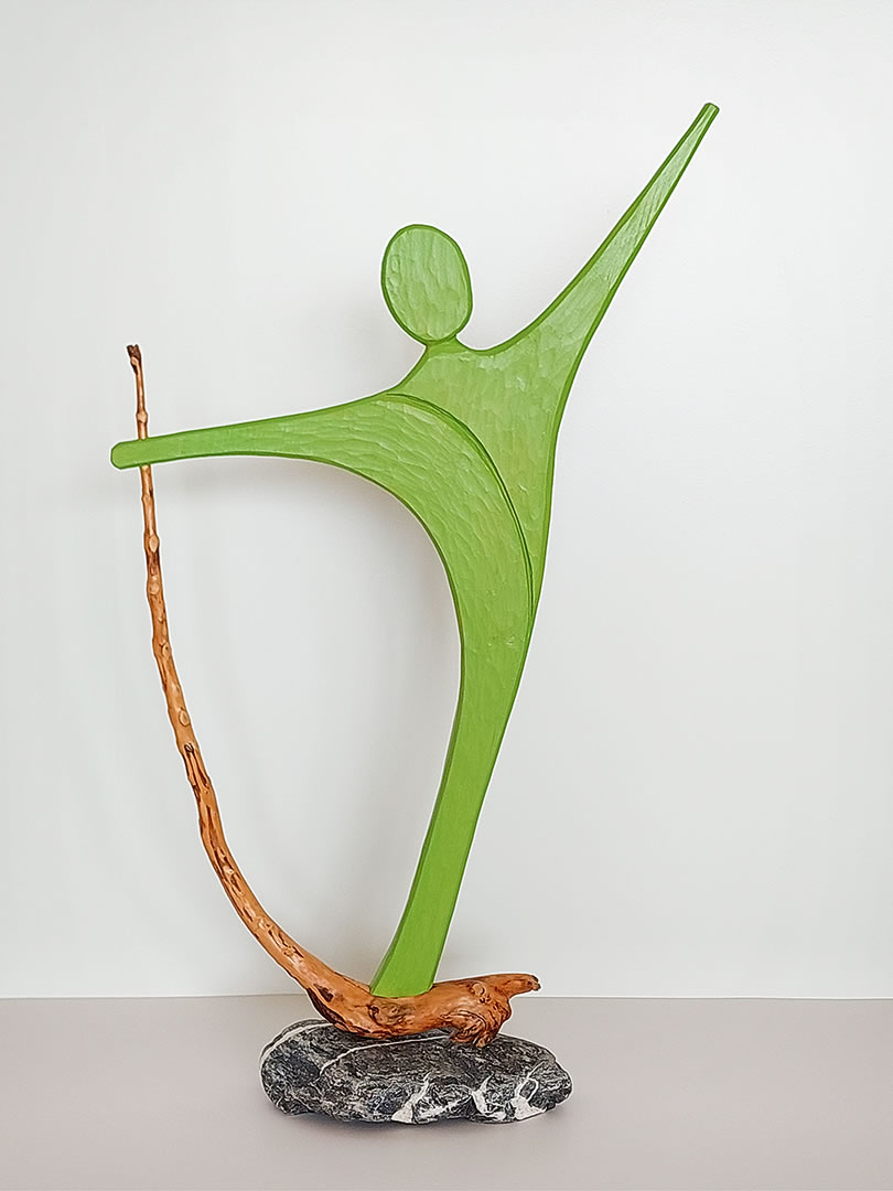 Skulptur Holz und Stein – Thomas Moser Kunst mit Holz