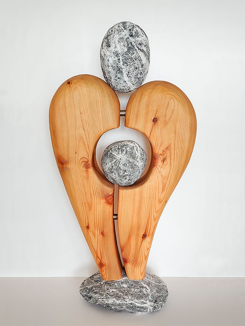 Skulptur Holz und Stein – Thomas Moser Kunst mit Holz